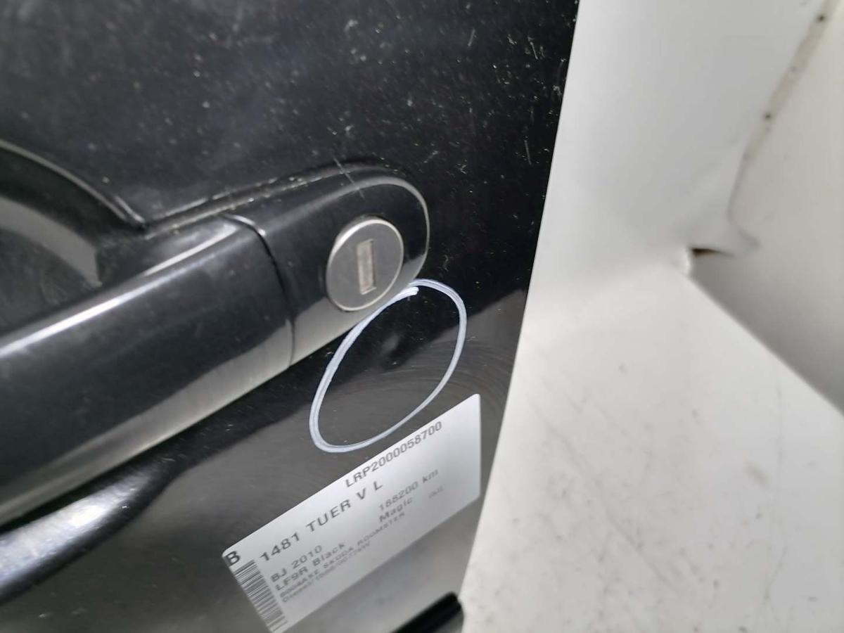 Skoda Roomster original T&uuml;r vorn links LF9R Black Magic Rohbau Bj.2010